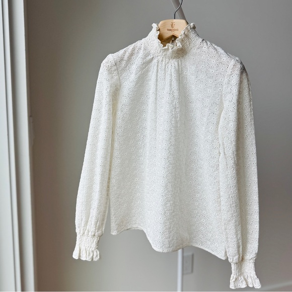 Sézane Cathy Blouse in Ecru - Picture 3 of 11